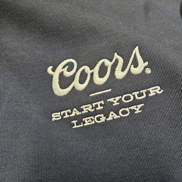 Brooks Brothers Coors Navy Blue 1/4 Zip Pullover Sweater Fleece Line Men's XL - Picture 3 of 7